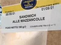 Mängden socker i Sandwich alle mazzancolle