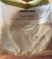 Mängden socker i Piadina con olio extra vergine