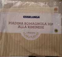 Mängden socker i Piadina romagnola igp alla riminese