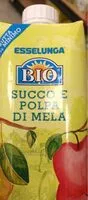Mängden socker i Succo e polpa di mela bio