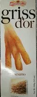 Mängden socker i GRISS D'OR - al sesamo