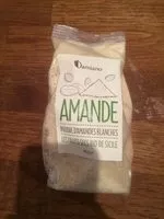 Mängden socker i Poudre d'amandes blanches