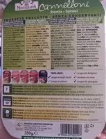 Mängden socker i Cannelloni ricotta e spinaci