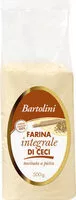 Mängden socker i Bartolini farina integrale si ceci