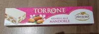 Mängden socker i Oliviero Torrone GR. 140 Friabile Mandorla