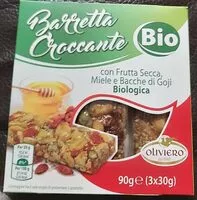 Mängden socker i barrette croccanti