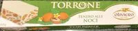 Mängden socker i Torrone tenero alle noci