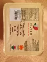 Mängden socker i Mozzarella di bufala Campana A.O.P