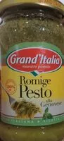 Mängden socker i Romige Pesto alla Genovese