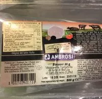 Mängden socker i Mozarella tartufella di latte di bufala al tartufo nero (1,2%)