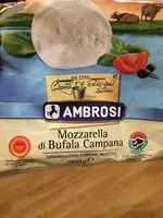 Mängden socker i Mozzarella di bufala campagna