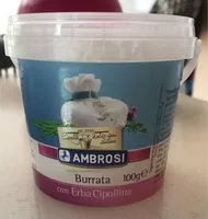 Mängden socker i Burrata con Erba Cipollina