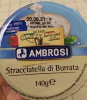 Mängden socker i Stracciatella di Burrata