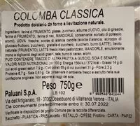 Mängden socker i Colomba Classica