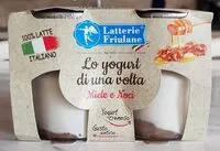 Mängden socker i Lo yogurt di una volta, miele e noci