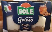 Mängden socker i Yogurt goloso miele e noci