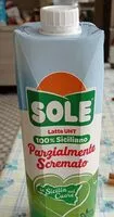 Mängden socker i Latte UHT Parzialmente scremato Sole