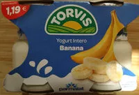 Mängden socker i yogurt intero banana