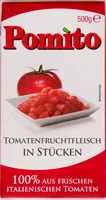 Mängden socker i Pomito Tomatenfruchtfleisch in Stücken