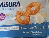 Mängden socker i Misura dolcesenza biscuits prepared with yogurt