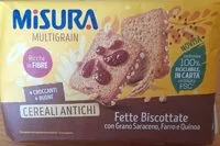 Mängden socker i Fette biscottate cereali antichi