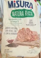 Mängden socker i Crackers con Carota e Riso integrale