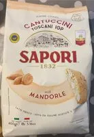 Mängden socker i Cantuccini Toscani alle mandorle