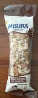 Mängden socker i Misura Fibrextra Avena riso mais e cioccolato