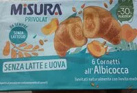 Mängden socker i cornetti all'albicocca