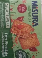 Mängden socker i Fette biscottate con Grani germogliati