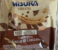Mängden socker i Ciambellina con gocce di cioccolato