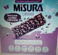 Mängden socker i Barretta cereali e fave di cacao liberidì