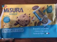 Mängden socker i biscotti con cereali e gocce di cioccolato