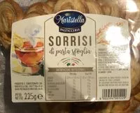 Mängden socker i Sorrisi di pasta sfoglia