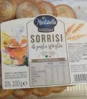 Mängden socker i Sorrisi di pasta sfoglia