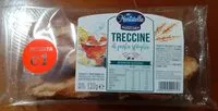 Mängden socker i Treccine di pasta sfoglia