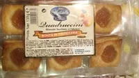 Mängden socker i Quadruccini Biscuits feuilletés à l'abricot