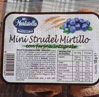 Mängden socker i Mini strudel mirtillo
