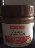Mängden socker i Crema Spalmabile con nocciole e cacao magro