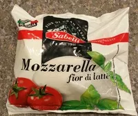 Mängden socker i Mozzarella Fior di Latte