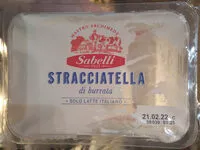 Mängden socker i Stracciatella di burrata