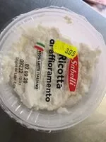 Mängden socker i Ricotta di affioramento