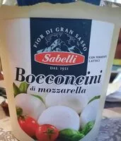 Mängden socker i Bocconcini di mozzarella