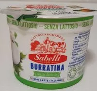 Mängden socker i Burratina senza lattosio