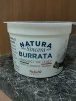 Mängden socker i Natura sincera burrata