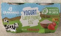 Mängden socker i Yogurt da latte fieno STG alla fragola