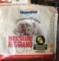 Mängden socker i Parmigiano reggiano grattugiato fresco