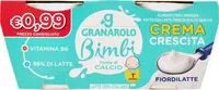 Mängden socker i Crema crescita fiordilatte