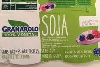 Mängden socker i Yaourt soja fruits des bois