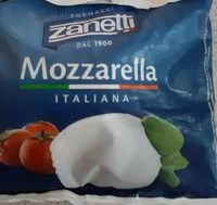 Mängden socker i Mozza Zanetti 125 GR